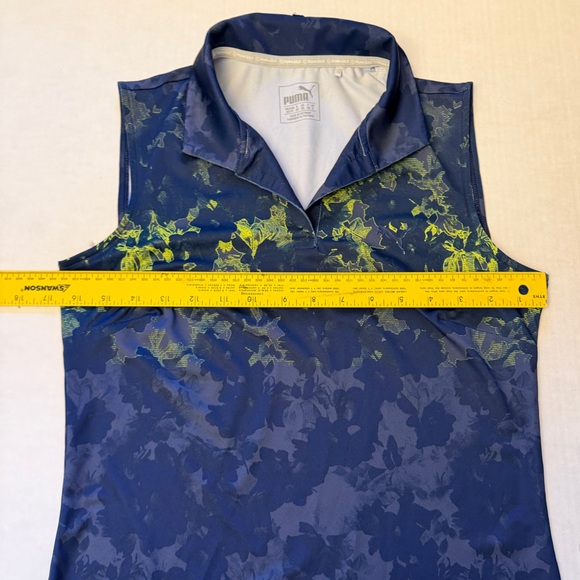 Puma Golf Sleeveless Women's Navy and Lime Tank Top Shirt Sz-XS. EE9 - Picture 9 of 10